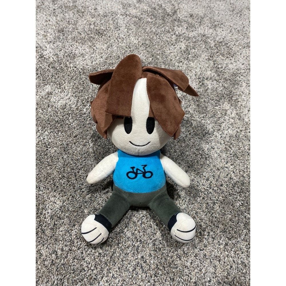 Roblox Myusernamesthis Bacon Hair Plush Toy Blue Bicycle Shirt YouTuber Merch